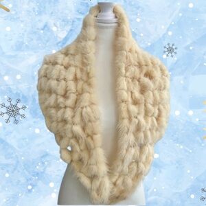 Genuine Mink Shawl Wrap. Touch of Elegance in any Occasions.